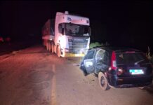 Polícia Militar Rodoviária atende colisão frontal na MG-188 em Coromandel