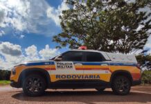 Polícia Militar Rodoviária prende homem faccionado foragido da justiça na MG-188 em Coromandel