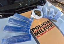 Polícia Militar Rodoviária apreende maconha em barras na BR-352 em Coromandel