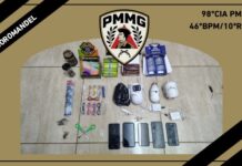 Operação da PM prende quatro suspeitos por tráfico de drogas em Coromandel