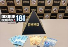 Polícia Militar prende dois homens por tráfico de drogas após denúncia anônima em Monte Carmelo