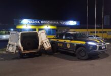 PRF prende dupla suspeita de furtos a caminhões em postos de combustíveis e recupera carga na BR-050