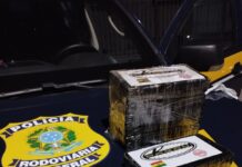 PRF apreende cerca de 5,5 Kg de Cloridrato de Cocaína na BR-365