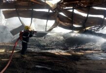 Incêndio atinge setor de beneficiamento de café em fazenda de Patrocínio