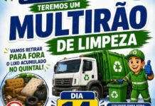 Mutirão de limpeza será realizado no dia 14 de setembro em bairros de Monte Carmelo