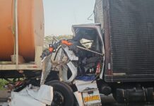Grave colisão envolvendo dois caminhões mobiliza equipes de emergência na BR-365, próximo à região de Celso Bueno