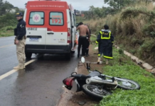 Mulher sofre traumatismo craniano e tem parte da perna amputada em grave acidente na BR-365