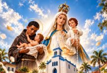 Festa de Nossa Senhora do Rosário e São Benedito termina neste sábado com missas, procissão e coroação