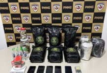 Ação integrada entre PMMG e PMGO apreende drogas avaliadas em R$ 300 mil em Monte Carmelo