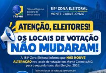 Justiça Eleitoral confirma manutenção dos locais de votação para o 2º turno em Monte Carmelo